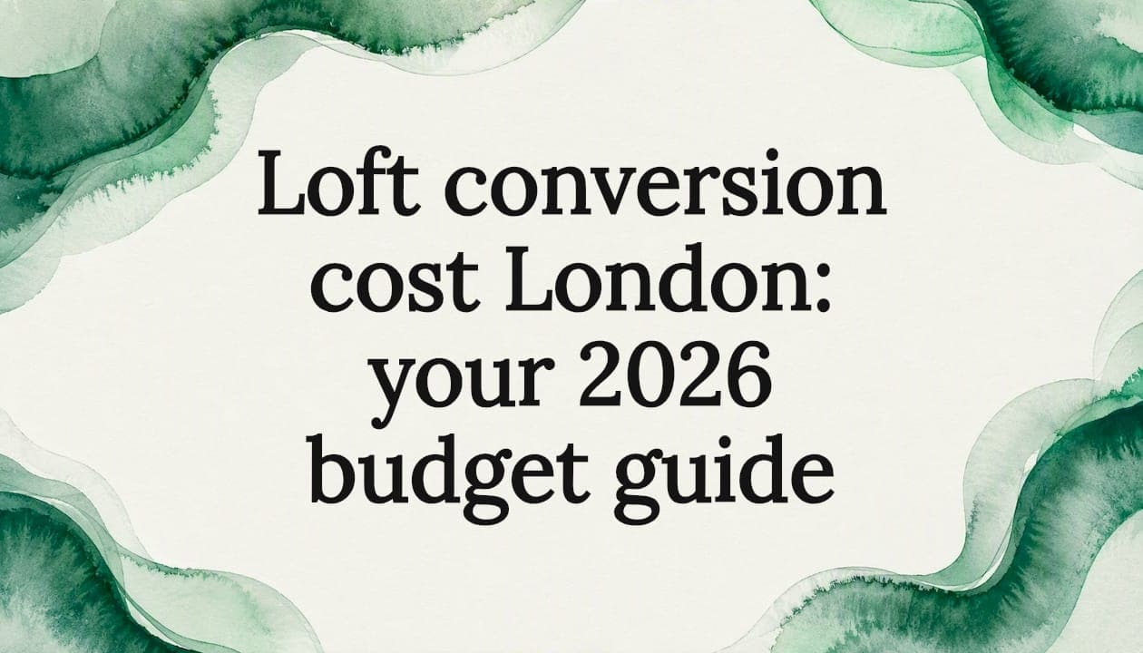 Loft conversion cost London: your 2026 budget guide