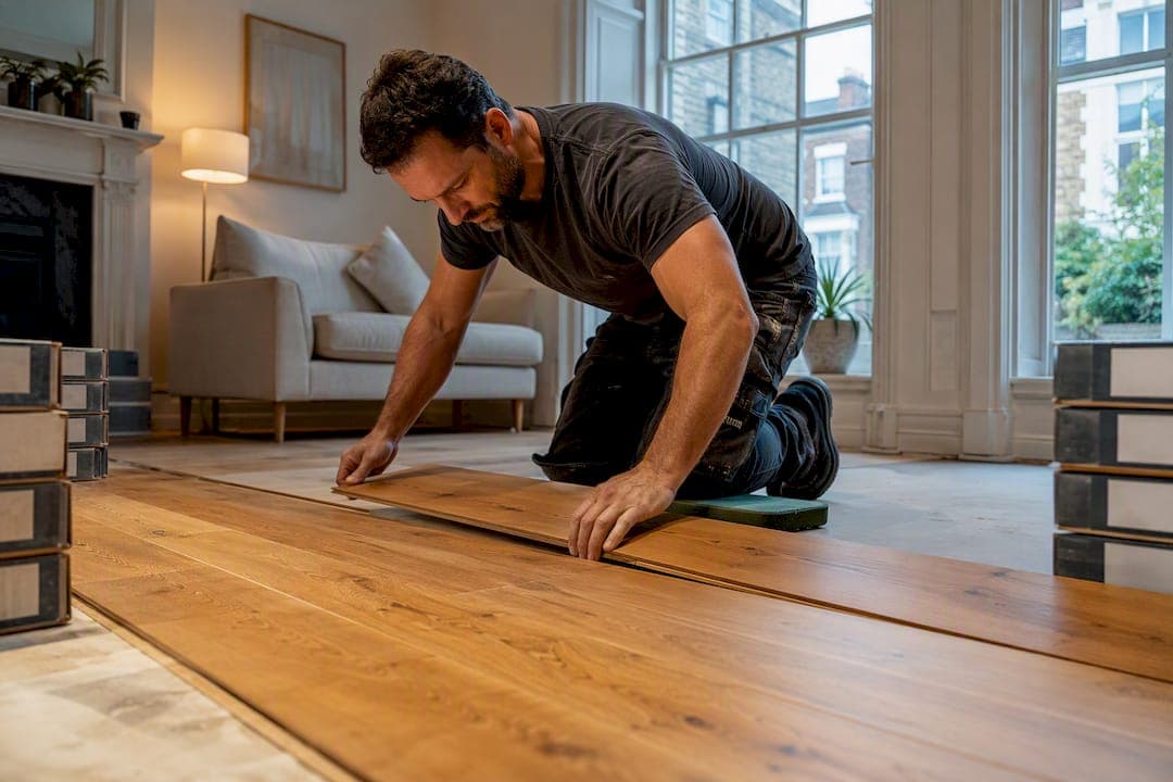 £35–£110/m² London flooring installation costs, include a site survey