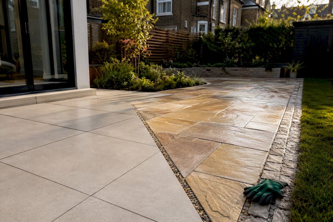 Porcelain or Sandstone: UK Patio SuDS, Standards and Quote Checks