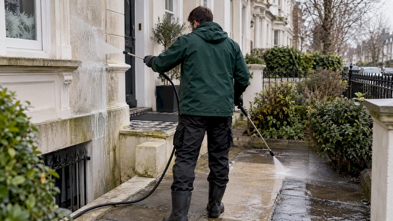Under 100 PSI or 3,000 PSI? Soft vs Pressure Washing for London, HSE